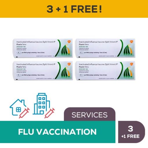 Flu Vaccine - FLUARIX Quadrivalent 3+1 FREE