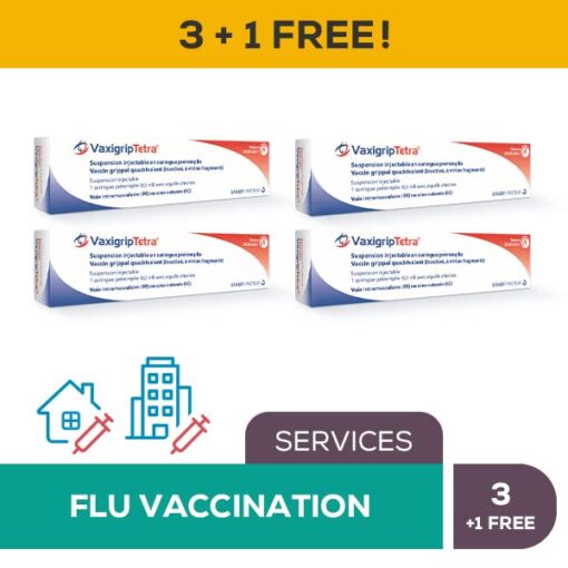 Flu Vaccine - Vaxigrip Quadrivalent 3+1FREE