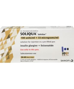SOLIQUA SOLOSTAR 100UNTS/ml+33mcg/ml